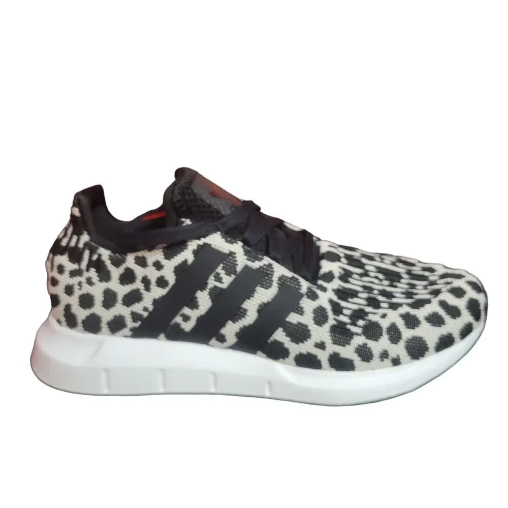 Adidas Originals Swift Run Shoes Women’s 6  Gray Leopard Print Running BD7962 - Picture 3 of 6